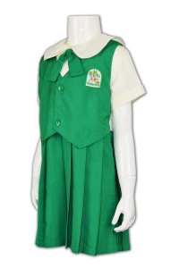 SU156 custom design girls school shirts and skirts shop hk design uniform school uniform company hk
